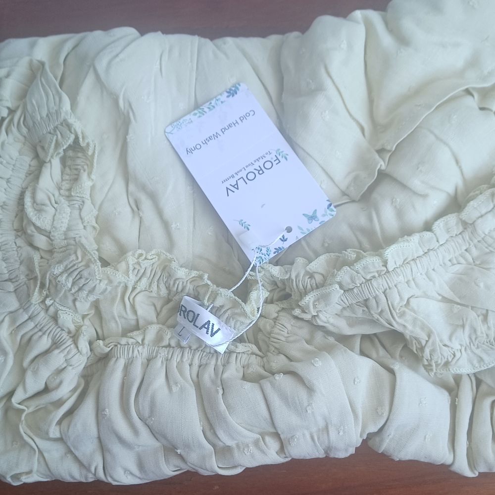 FOROLAV Ruffle Flowy Romper Dress - Picture 11 of 13